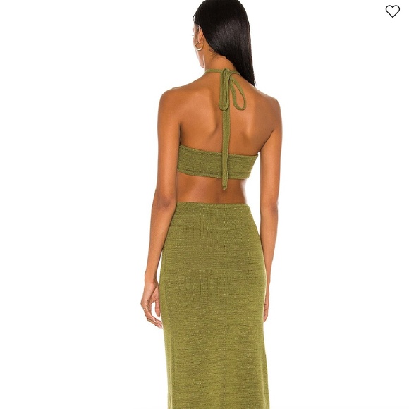Cult Gaia Cameron Knit Dress in Olive size XS - Picture 2 of 6